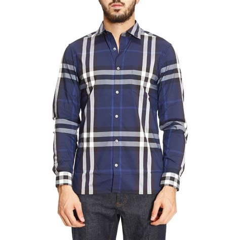 burberry blue shirts|burberry shirts for men outlet.